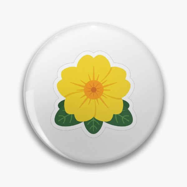 Item preview, Bright Yellow Primrose Flower Botanical Illustration designed and sold by Owcomm.