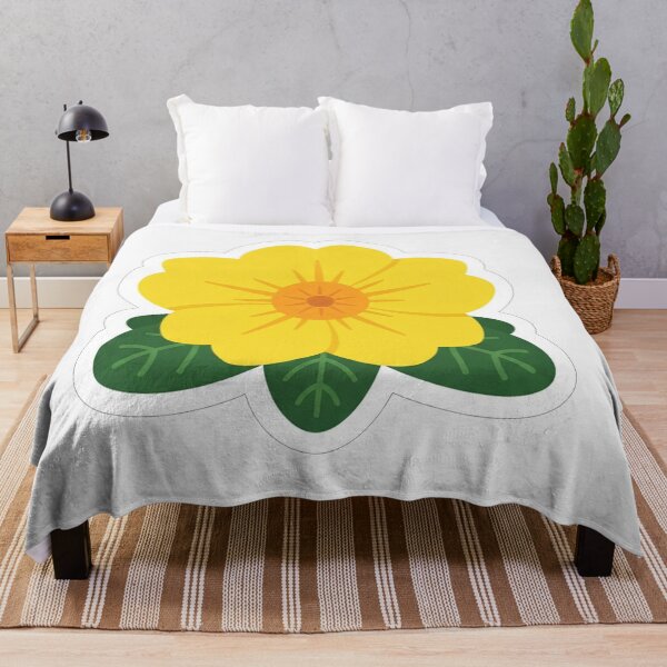 Item preview, Bright Yellow Primrose Flower Botanical Illustration designed and sold by Owcomm.