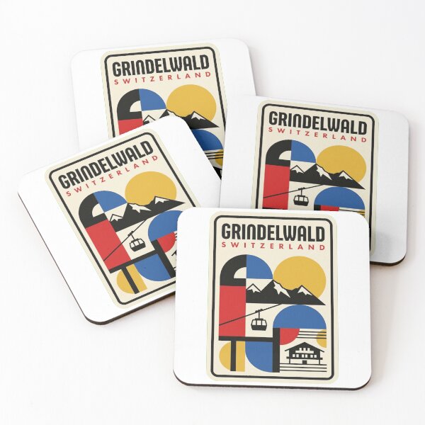 Item preview, Retro Grindelwald Bauhaus Geometric Skyline designed and sold by k3rstman1.