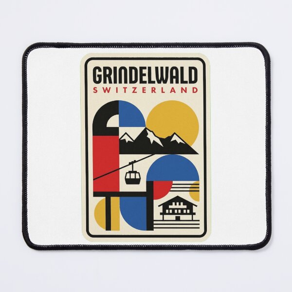 Item preview, Retro Grindelwald Bauhaus Geometric Skyline designed and sold by k3rstman1.