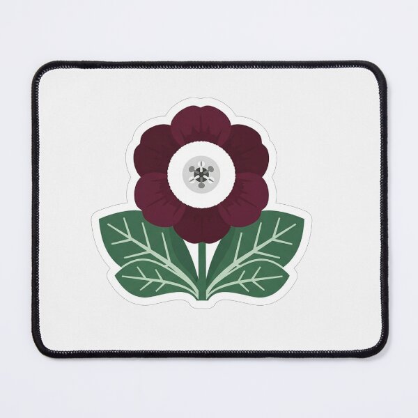 Item preview, Dark Red Flower With Green Leaves designed and sold by Owcomm.
