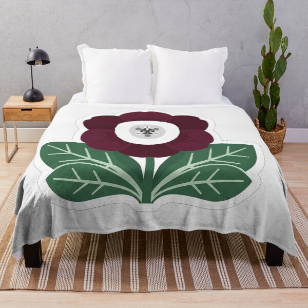 Item preview, Dark Red Flower With Green Leaves designed and sold by Owcomm.