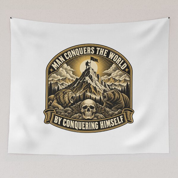 Item preview, Conquer Yourself Conquer the World designed and sold by Dresut.