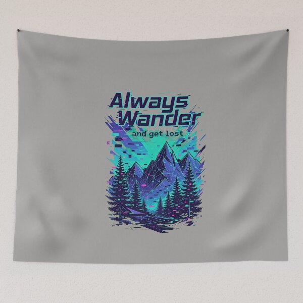 Item preview, Always Wander And Get Lost Mountain Badge-5 designed and sold by AurimasEicinas.