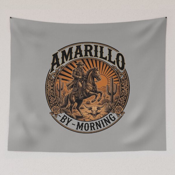 Item preview, Amarillo By Morning Vintage Western Rider Graphic-95 designed and sold by AurimasEicinas.