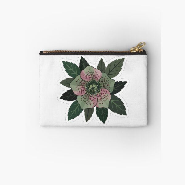 Item preview, Dark Green Hellebore Flower Botanical Illustration designed and sold by Owcomm.