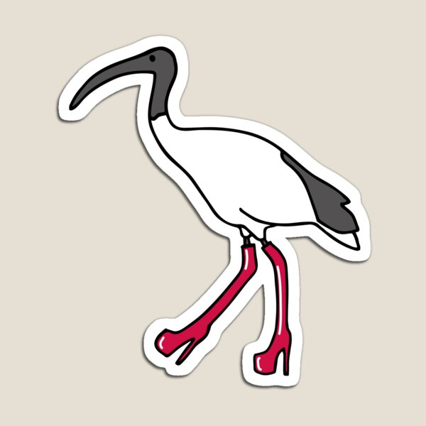 Trashy Bin Chicken Magnet