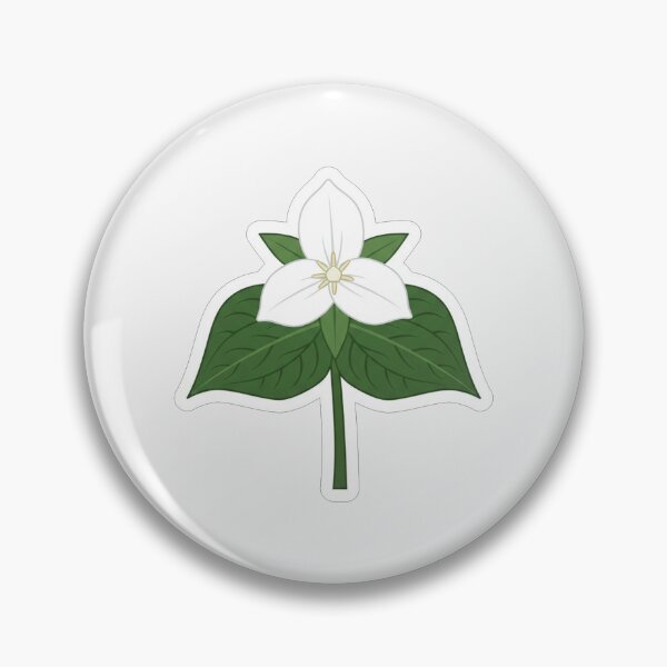 Item preview, White Trillium Flower Botanical Illustration designed and sold by Owcomm.