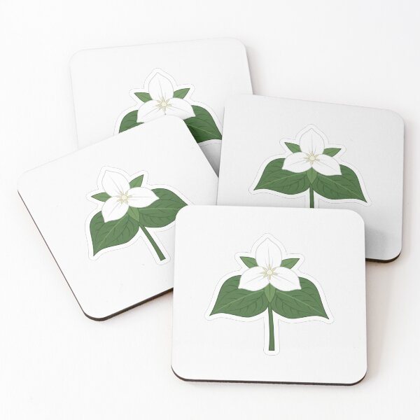 Item preview, White Trillium Flower Botanical Illustration designed and sold by Owcomm.