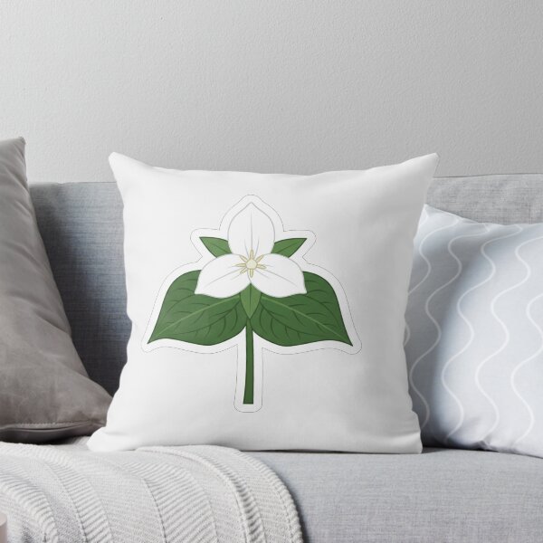 Item preview, White Trillium Flower Botanical Illustration designed and sold by Owcomm.