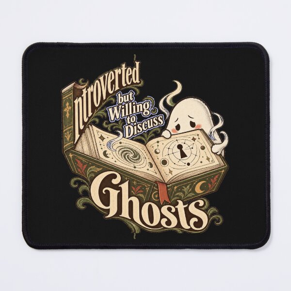 Item preview, Introverted but Willing to Discuss Ghosts clever Halloween designed and sold by JollyNib.