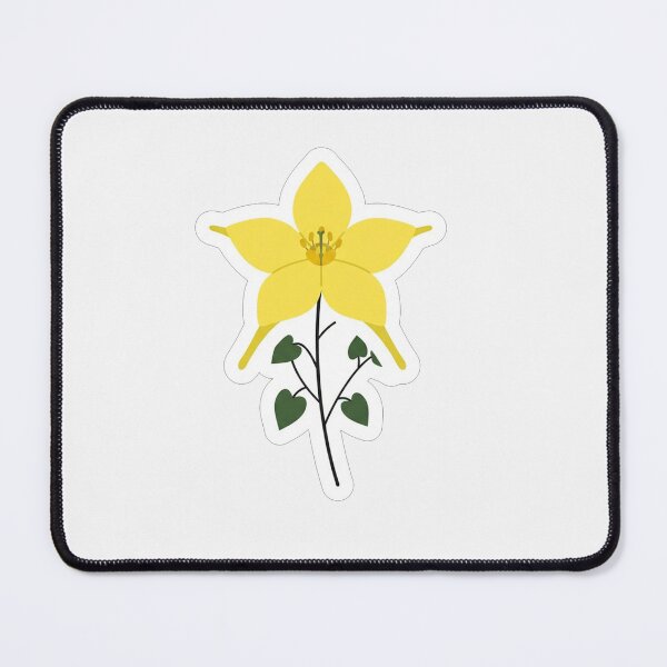 Item preview, Bright Yellow Wildflower Botanical Illustration Graphic designed and sold by Owcomm.