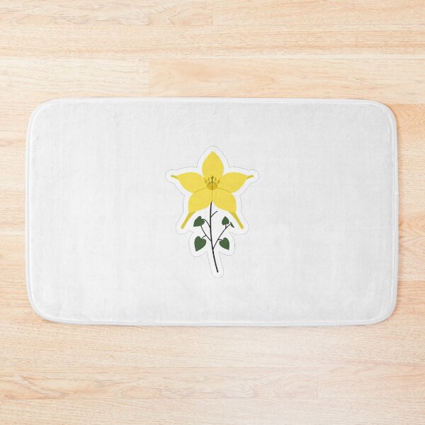 Item preview, Bright Yellow Wildflower Botanical Illustration Graphic designed and sold by Owcomm.