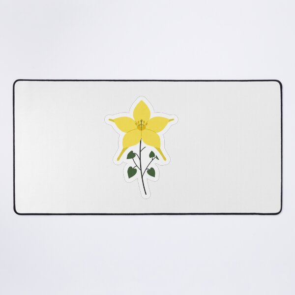 Item preview, Bright Yellow Wildflower Botanical Illustration Graphic designed and sold by Owcomm.