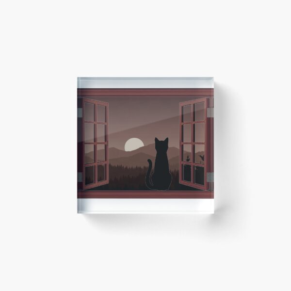 Item preview, Retro Mountains and Trees | Evening Solitude designed and sold by Sakshiartwork.