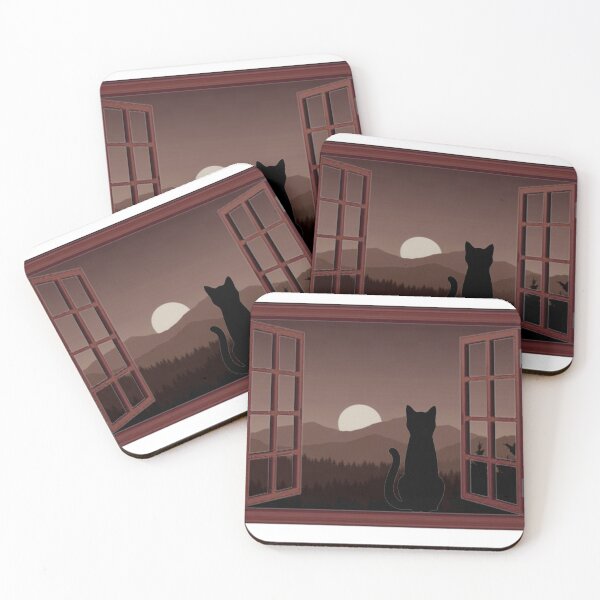 Item preview, Retro Mountains and Trees | Evening Solitude designed and sold by Sakshiartwork.
