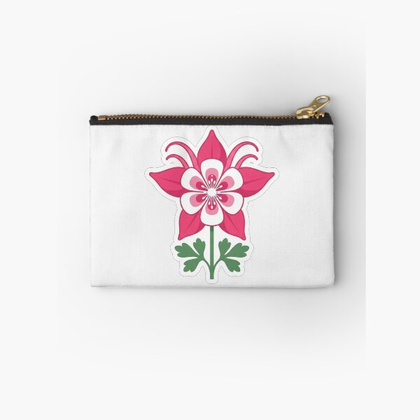 Item preview, Pink and White Columbine Flower Illustration designed and sold by Owcomm.