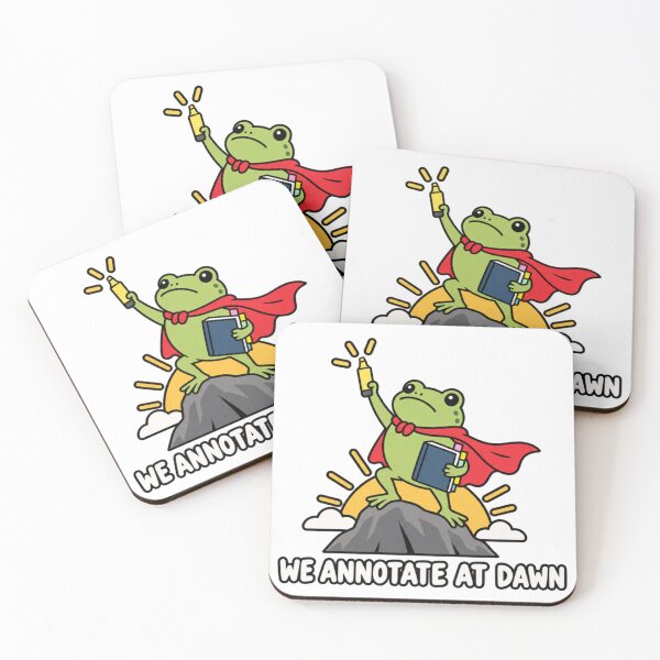 Item preview, We Annotate At Dawn Funny Frog Teacher designed and sold by TynesDesign.