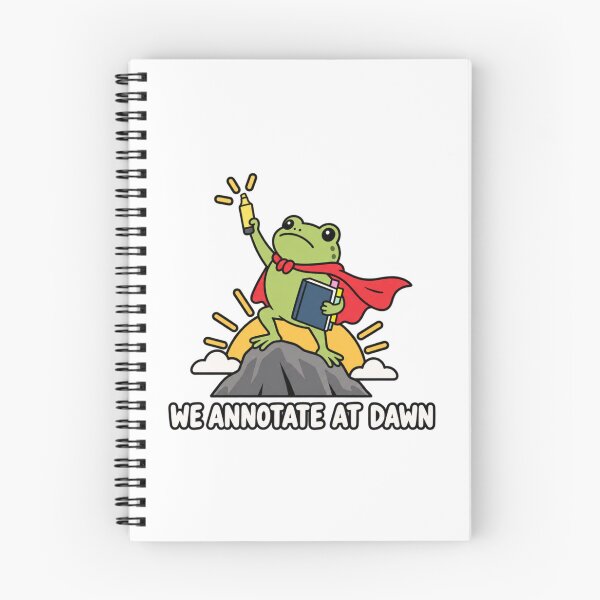 Item preview, We Annotate At Dawn Funny Frog Teacher designed and sold by TynesDesign.