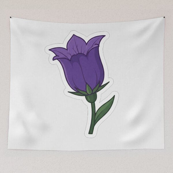 Item preview, Beautiful Purple Bellflower Floral Illustration designed and sold by Owcomm.