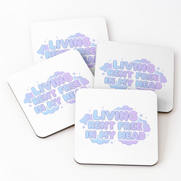 Item preview, Living Rent Free In My Head Quote designed and sold by PreeCha Art & Co..