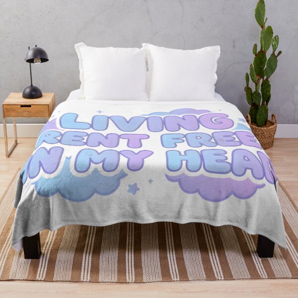 Item preview, Living Rent Free In My Head Quote designed and sold by PreeCha Art & Co..