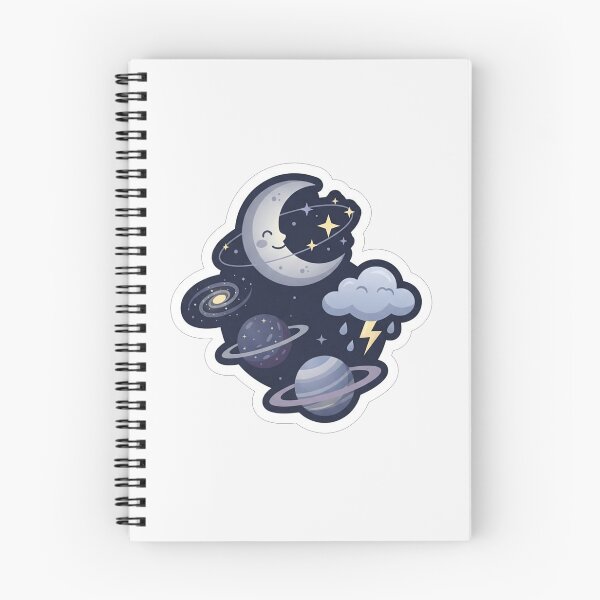 Item preview, Cute Happy Celestial Space and Moon designed and sold by Owcomm.