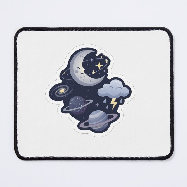 Item preview, Cute Happy Celestial Space and Moon designed and sold by Owcomm.