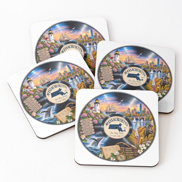 Item preview, Massachusetts Vinyl Record designed and sold by Whimspired By Paxx.