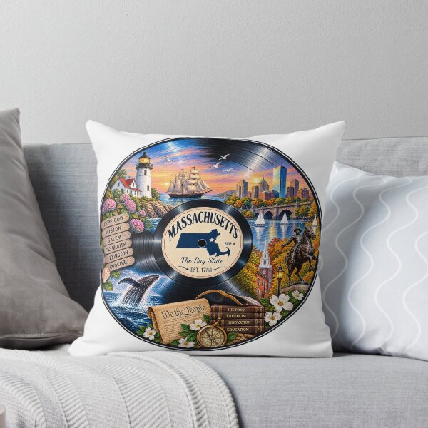 Item preview, Massachusetts Vinyl Record designed and sold by Whimspired By Paxx.