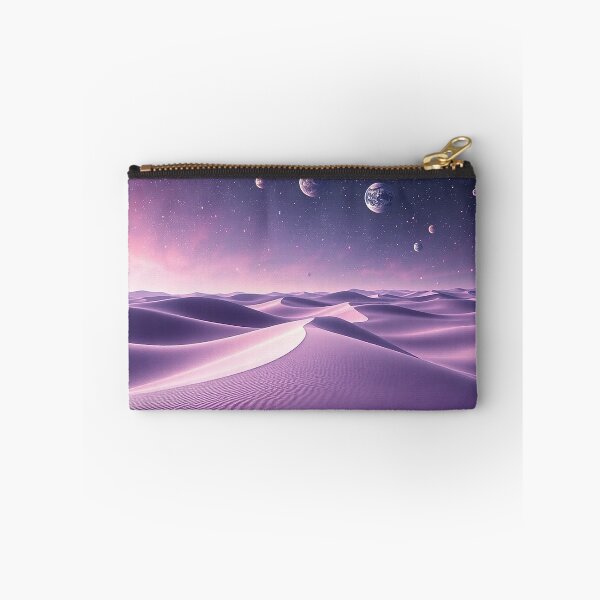Item preview, Purple Desert Dunes Under Planetary Starry Sky designed and sold by IntelliMindDesigns.