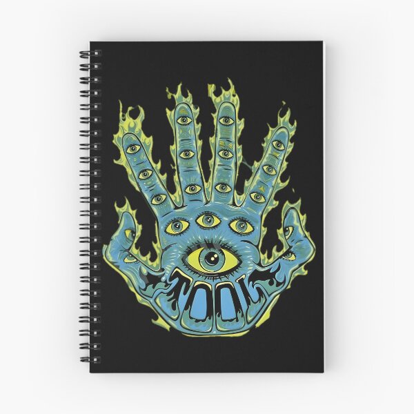 Item preview, Tool Band Flaming All-Seeing Eye Hand Psychedelic Art designed and sold by ImogenDavisArt.
