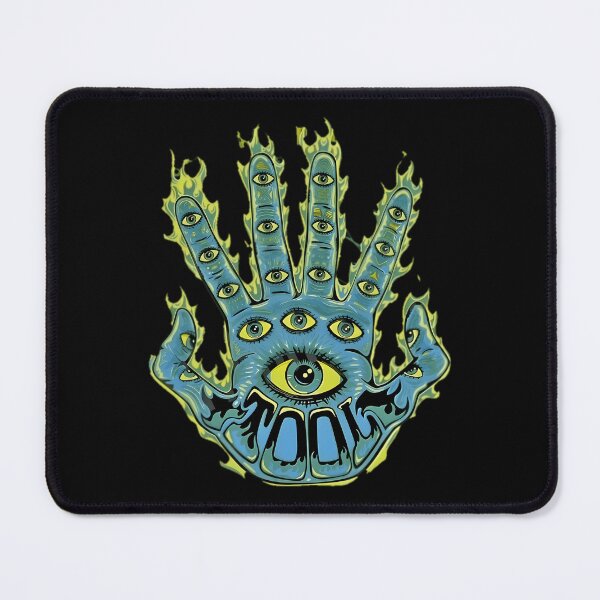 Item preview, Tool Band Flaming All-Seeing Eye Hand Psychedelic Art designed and sold by ImogenDavisArt.