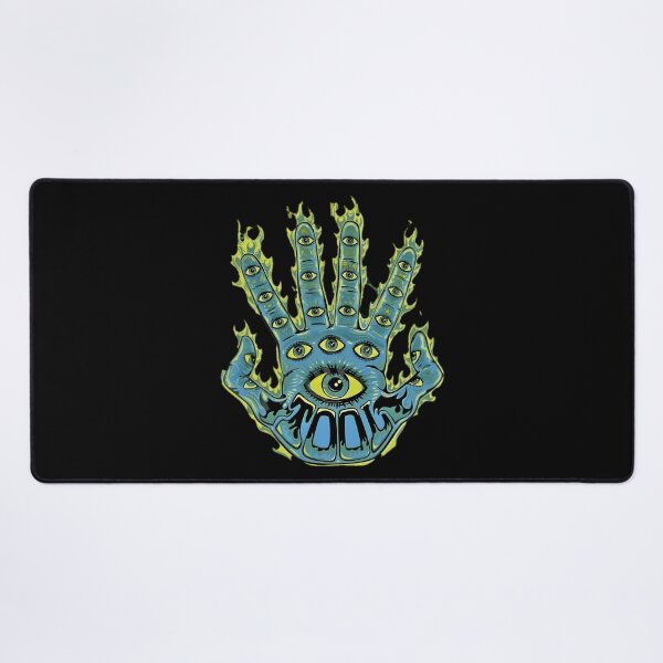 Item preview, Tool Band Flaming All-Seeing Eye Hand Psychedelic Art designed and sold by ImogenDavisArt.