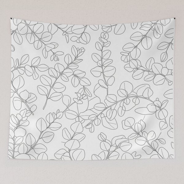 Item preview, Elegance of Natural Leaves Line Art designed and sold by Owcomm.