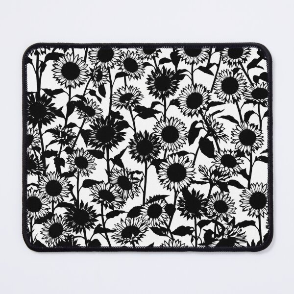 Item preview, Black And White Sunflower Floral Pattern designed and sold by Owcomm.