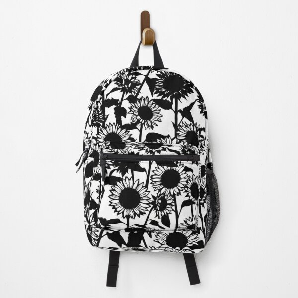 Item preview, Black And White Sunflower Floral Pattern designed and sold by Owcomm.