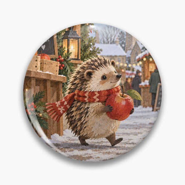 Item preview, Christmas Hedgehog designed and sold by LittleDreamsCo.