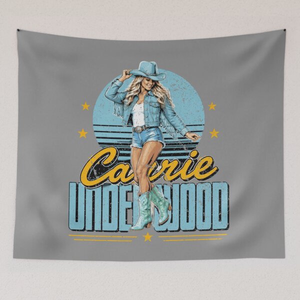 Item preview, Carrie Underwood Vintage Art  designed and sold by omorrowsgStudio.