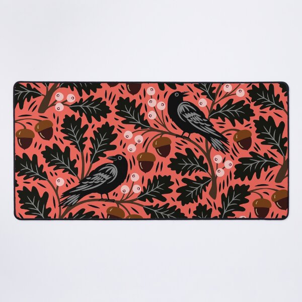 Item preview, Ravens in autumn oak trees designed and sold by Jennifer Ladd.
