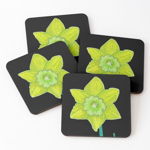 Item preview, Yellow Daffodil - colored pencil art by Jen designed and sold by Pharaby Fable's Pup Artist Studio.