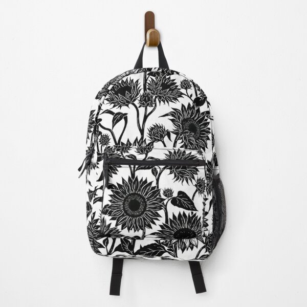 Item preview, Black And White Sunflower Botanical Pattern designed and sold by Owcomm.