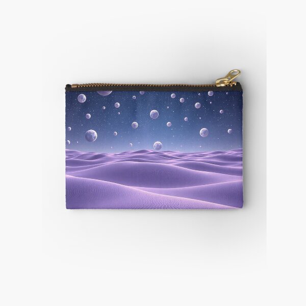 Item preview, Surreal Purple Dunes With Bubble Planets Sky designed and sold by IntelliMindDesigns.