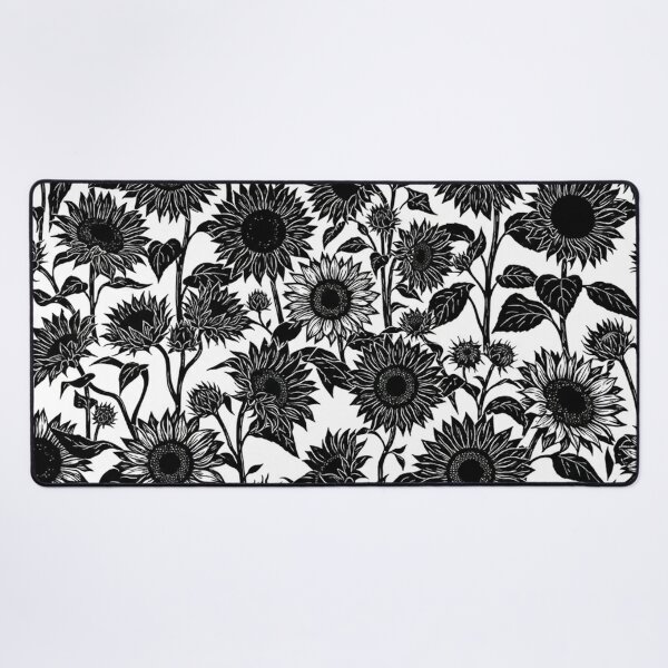 Item preview, Black And White Sunflower Botanical Pattern designed and sold by Owcomm.