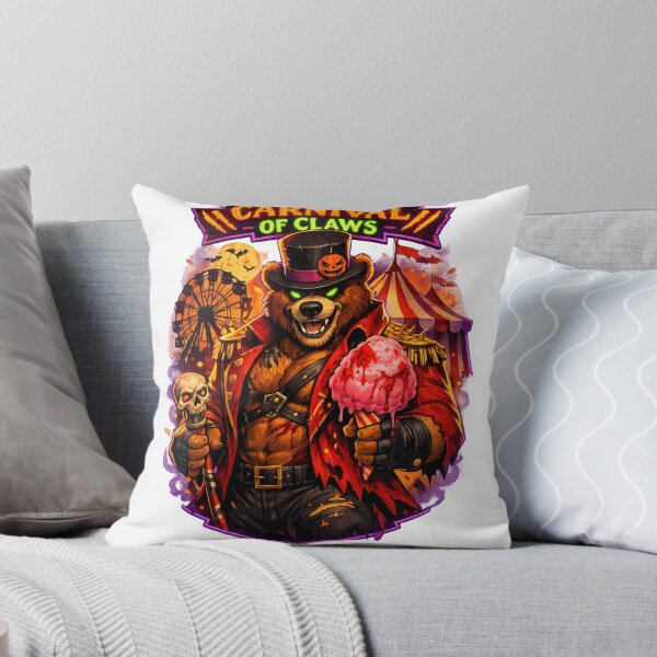 Aperçu de l'œuvre Beefy Haunted Ringmaster Bear – Carnival of Claws Halloween Sticker créée et vendue par Shadowframe Studios.