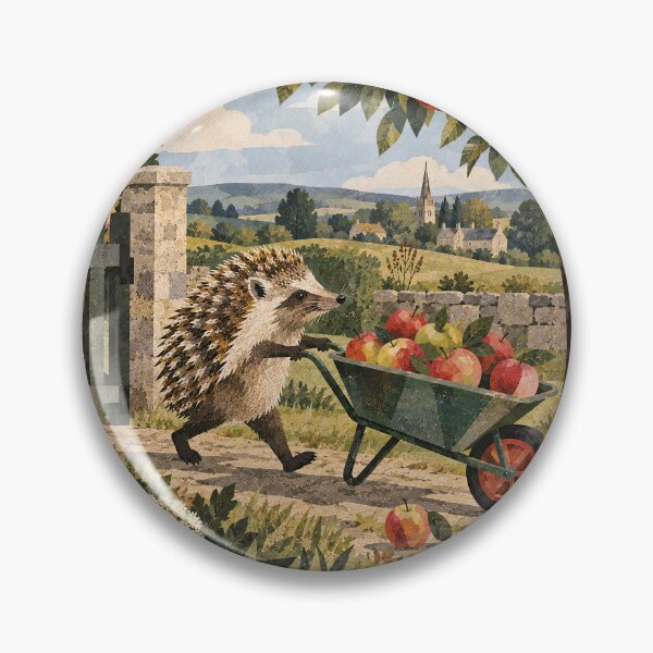 Item preview, Hedgehog at the apple farm designed and sold by LittleDreamsCo.