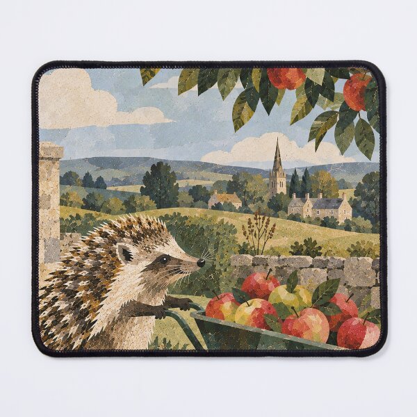 Item preview, Hedgehog at the apple farm designed and sold by LittleDreamsCo.
