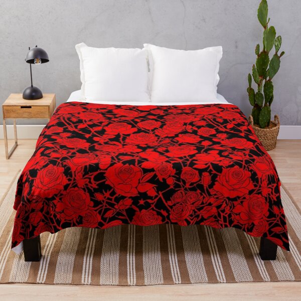 Item preview, Dark Red Rose Garden Floral Pattern designed and sold by Owcomm.