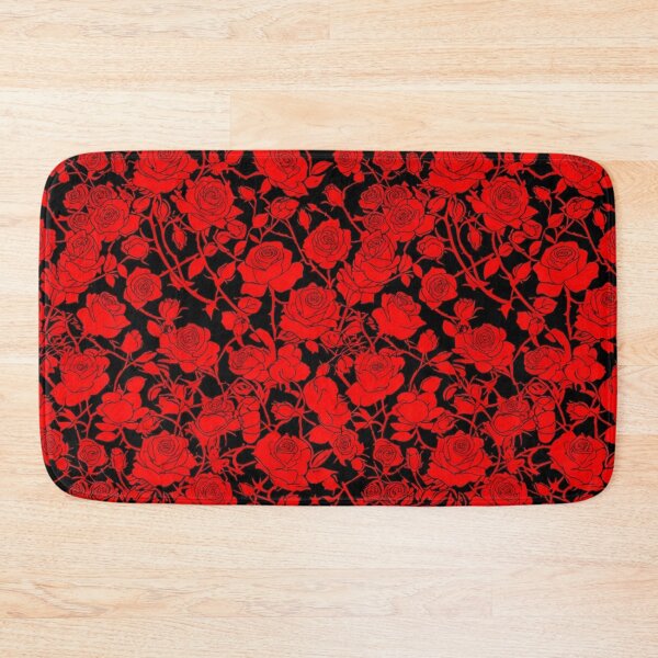 Item preview, Dark Red Rose Garden Floral Pattern designed and sold by Owcomm.