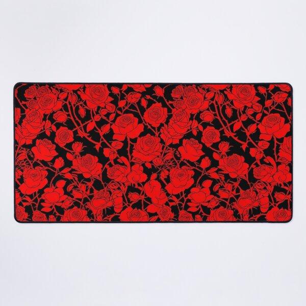 Item preview, Dark Red Rose Garden Floral Pattern designed and sold by Owcomm.